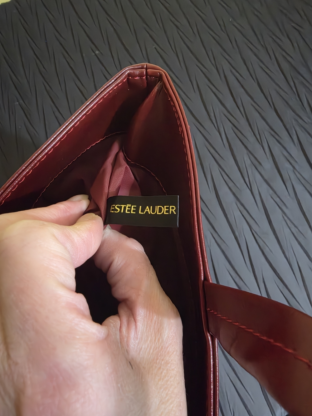 Estee Lauder Red Tote with Star Charm - Picture 7 of 10